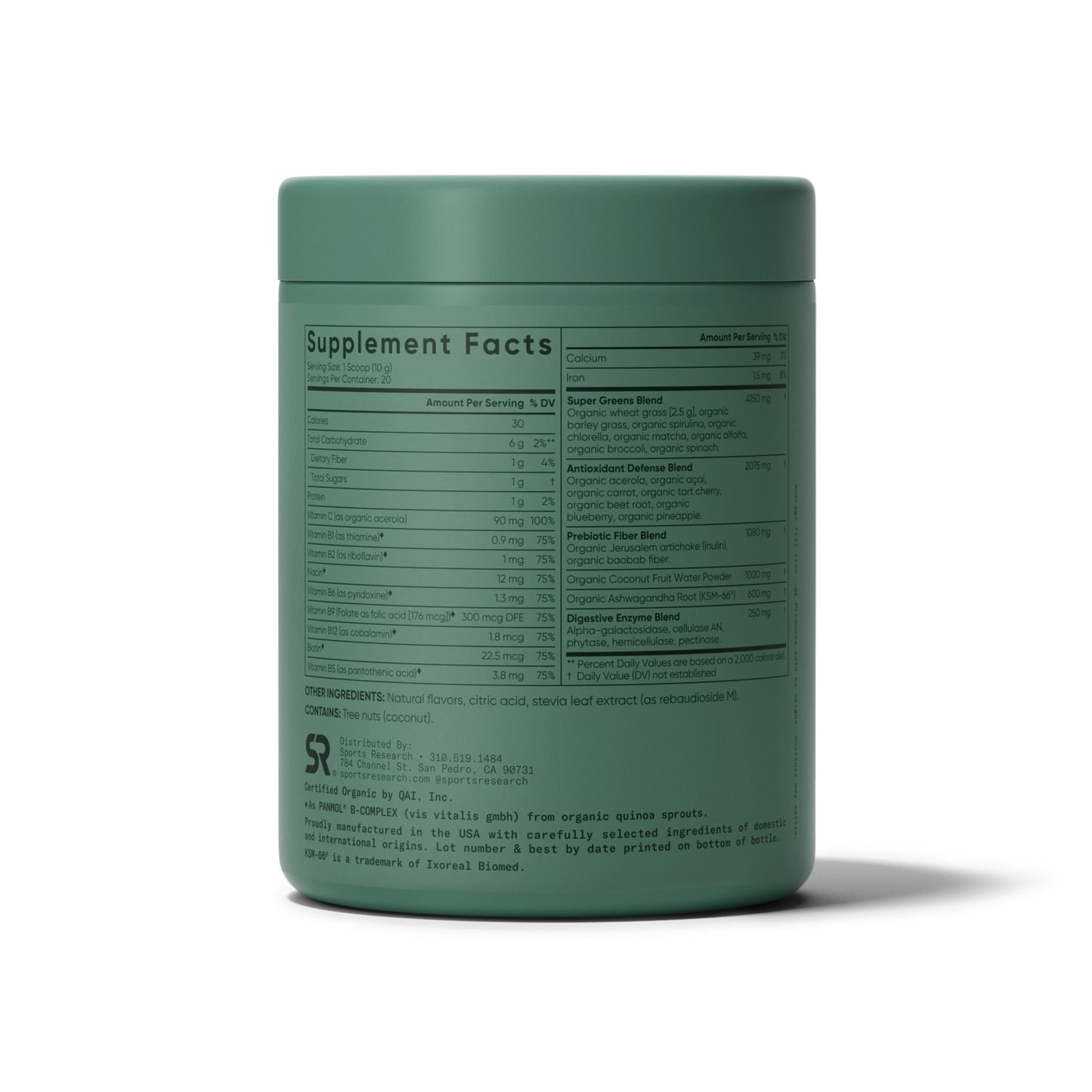 Organic Greens by Sports Research