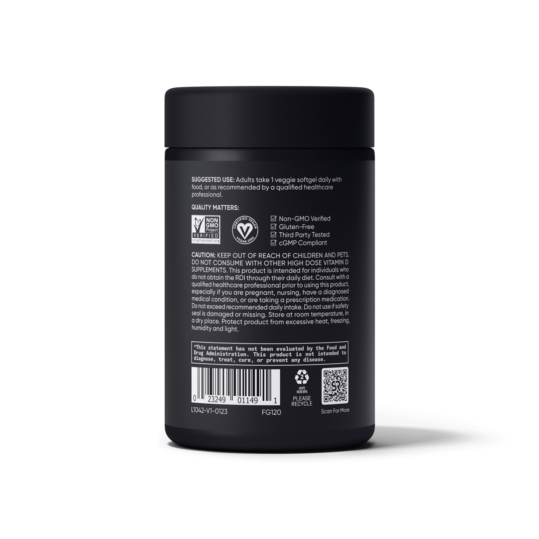 Vegan Vitamin D3 5000iu (60 veggie softgels) by Sports Research