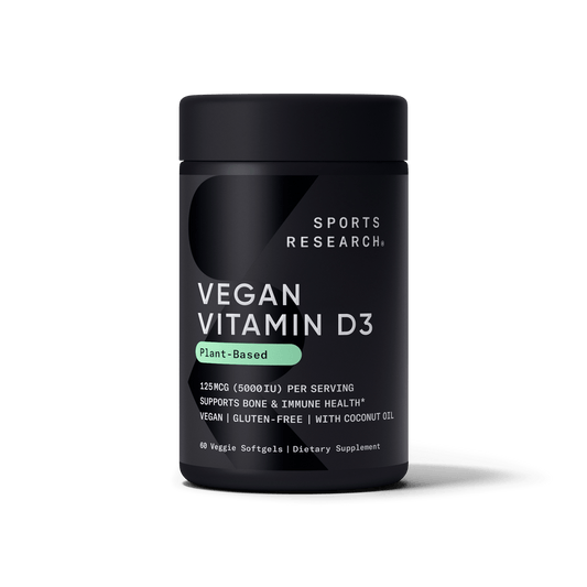 Vegan Vitamin D3 5000iu (60 veggie softgels) by Sports Research
