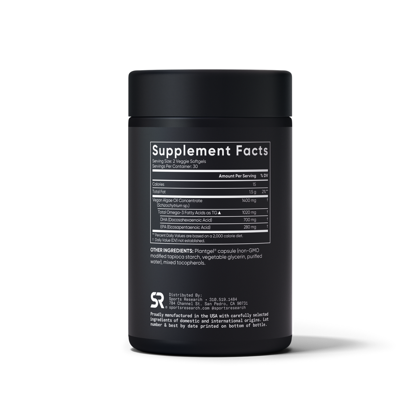 Vegan Omega-3 from Algae Oil by Sports Research