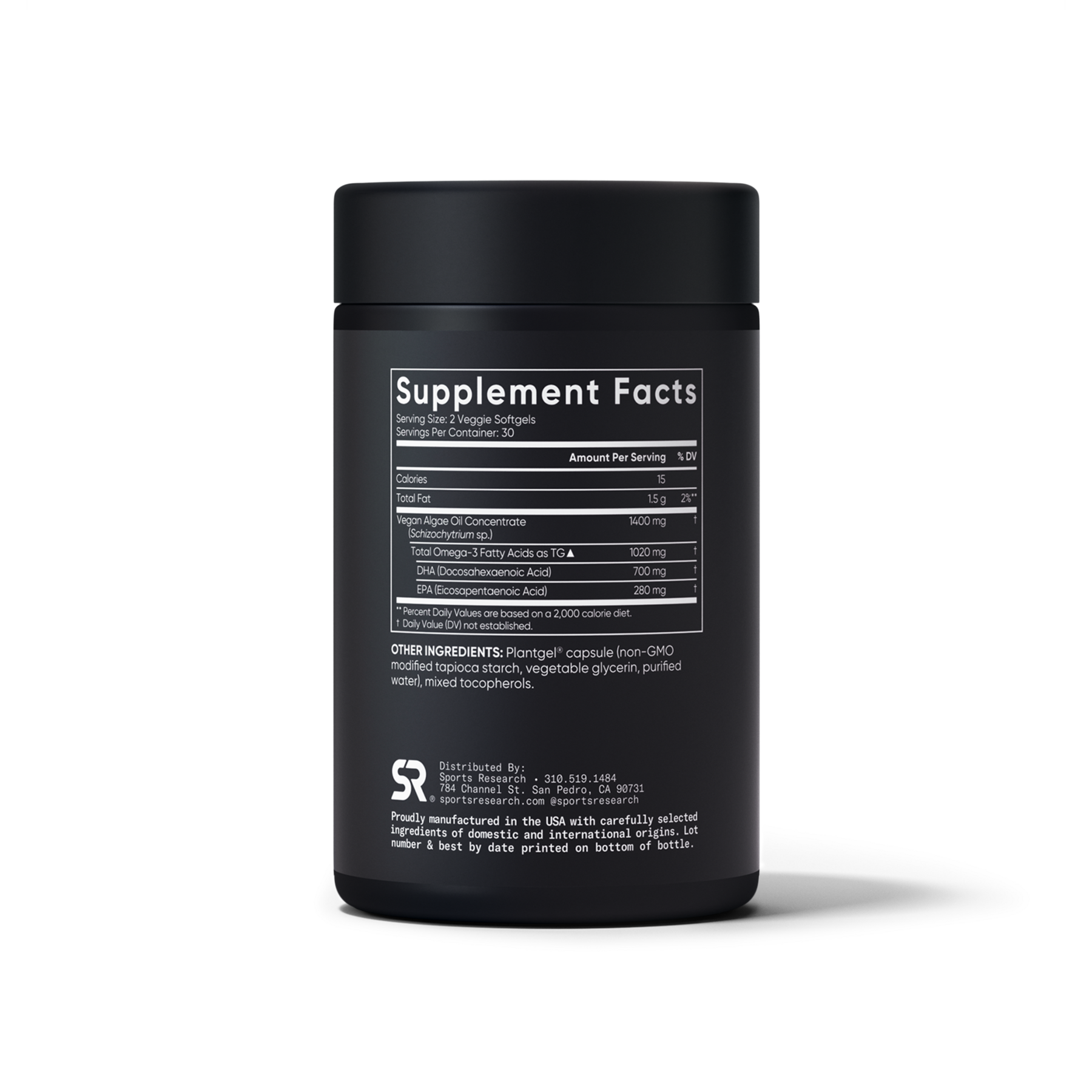 Vegan Omega-3 from Algae Oil by Sports Research
