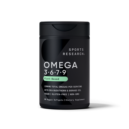 Vegan Omega 3-6-7-9 (90 veggie softgels) by Sports Research