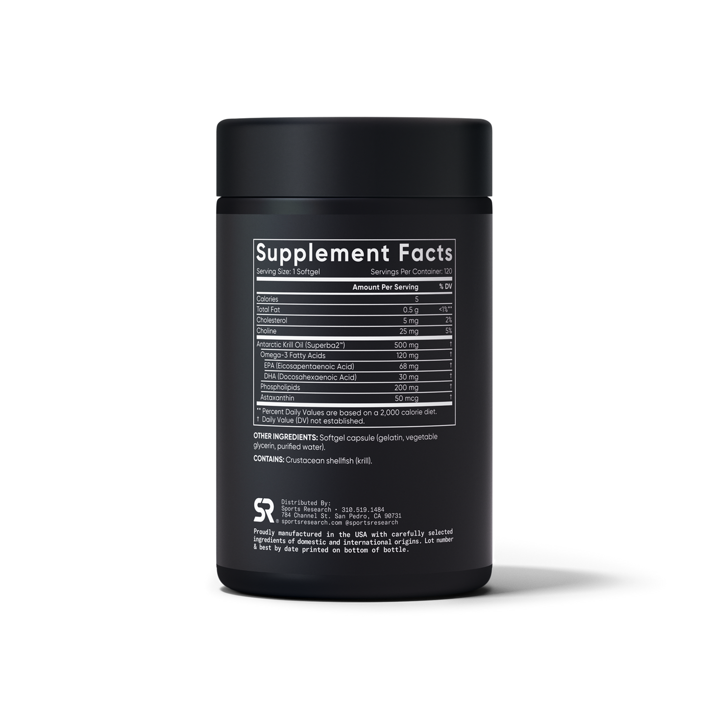 Omega-3 Antarctic Krill Oil Softgels by Sports Research