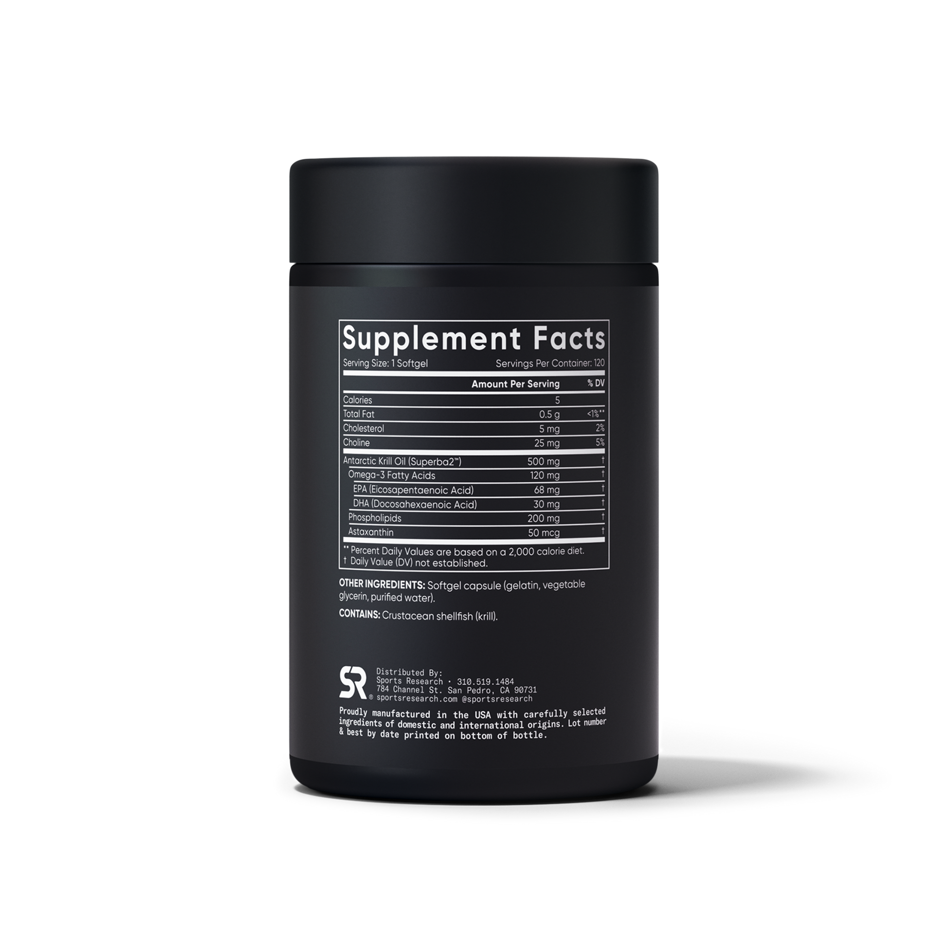 Omega-3 Antarctic Krill Oil Softgels by Sports Research
