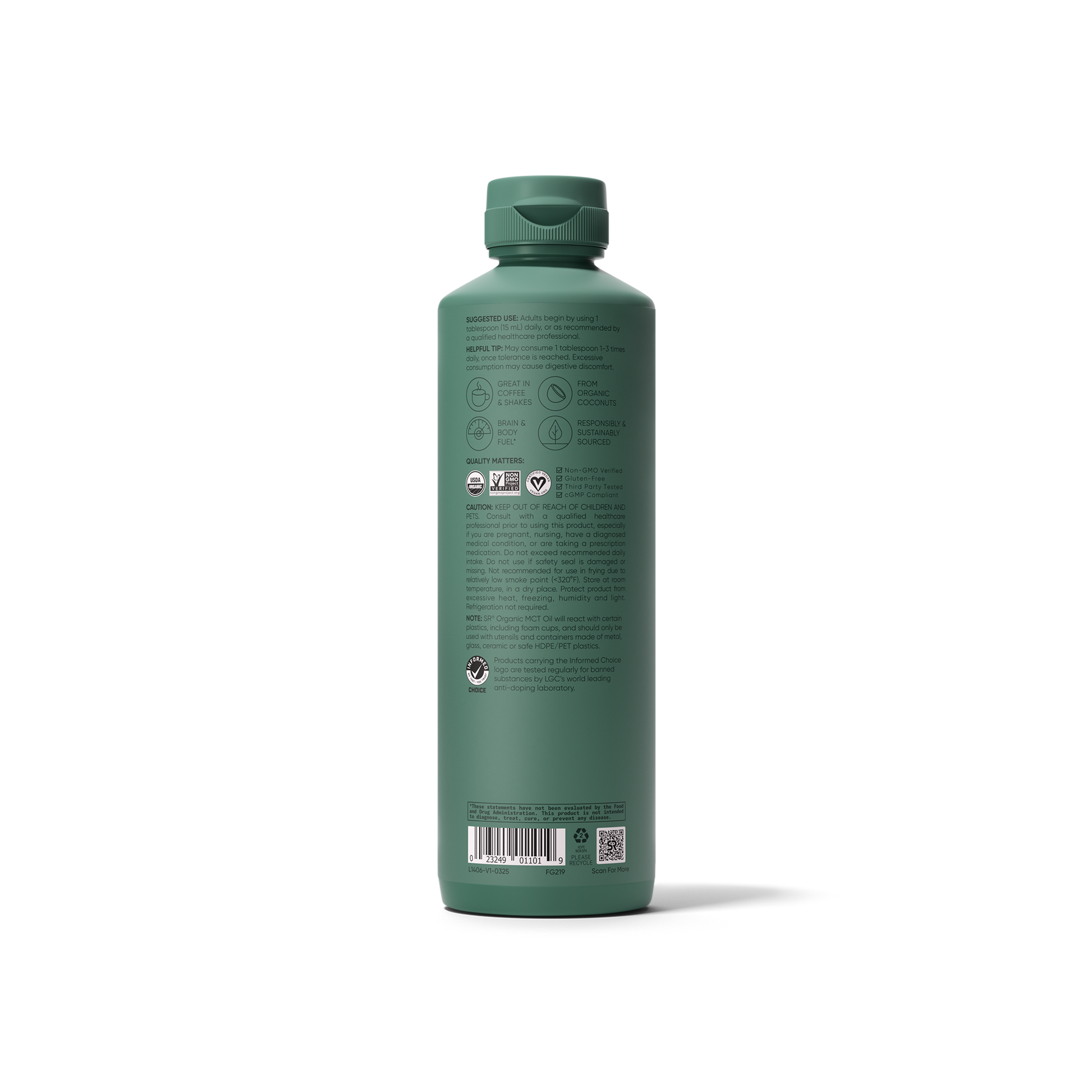 MCT Oil Organic C8 C10 C12 by Sports Research