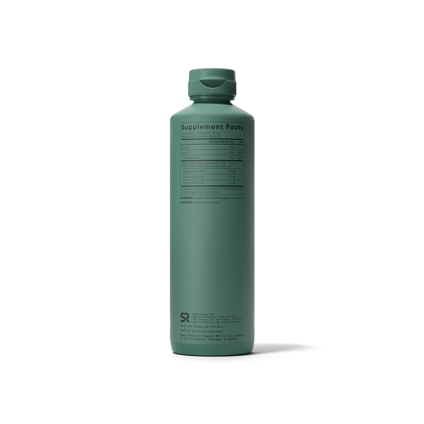 MCT Oil Organic C8 C10 C12 by Sports Research