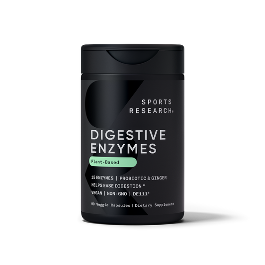 Digestive Enzymes + Probiotic (90 veggie capsules) by Sports Research