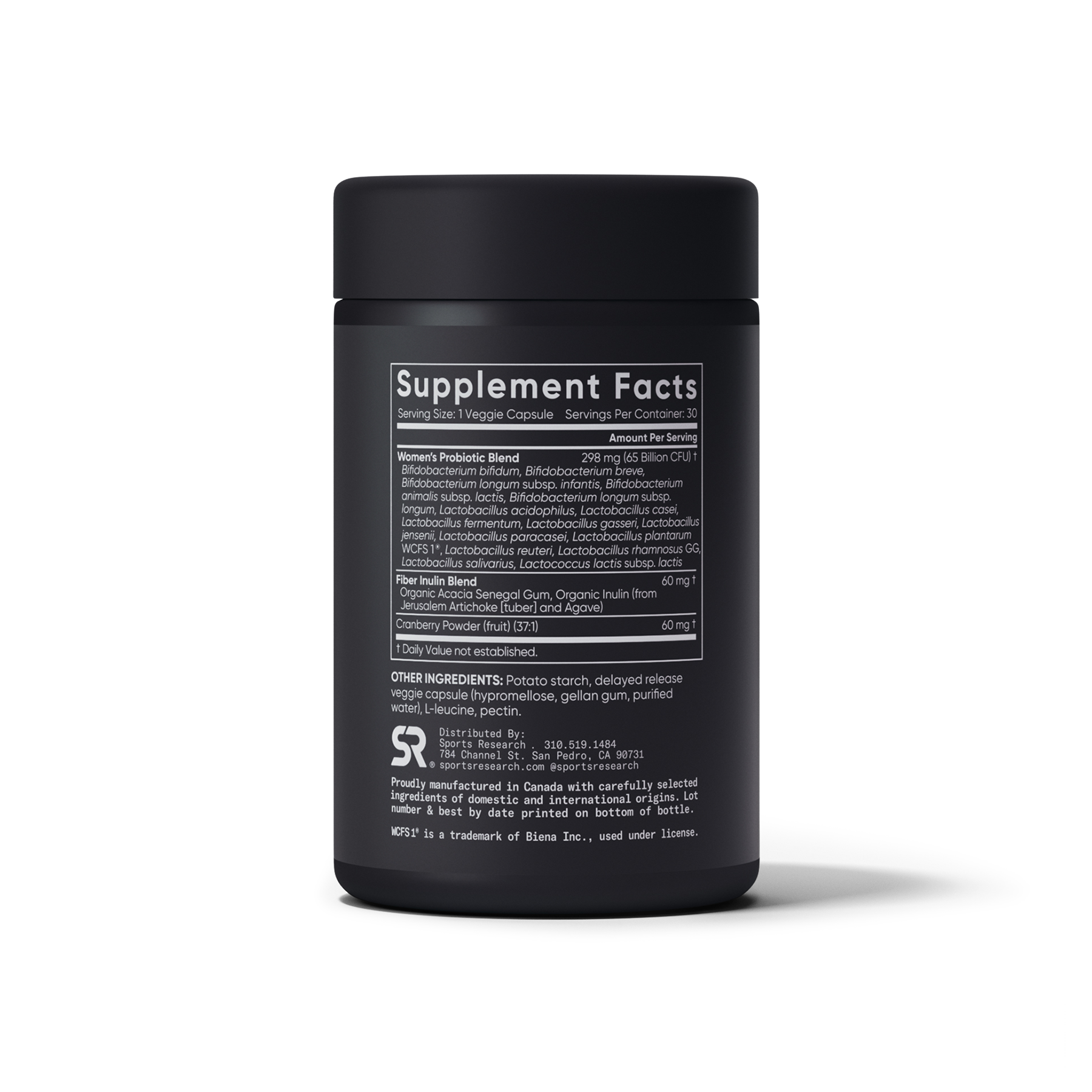 Daily Women's Probiotics 65 Billion CFU (30 veggie capsules) by Sports Research