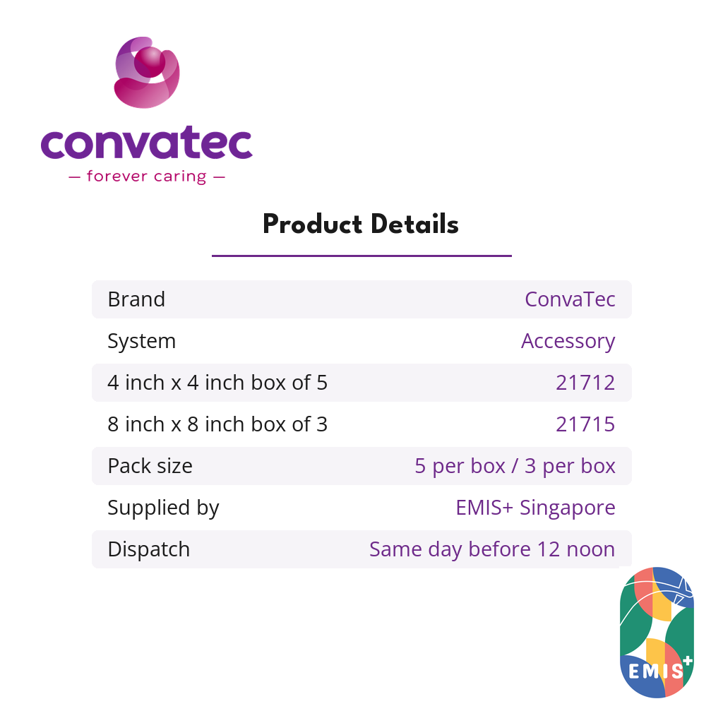 ConvaTec Stomahesive Skin Barrier Sheet for Peristomal Skin Protection product details