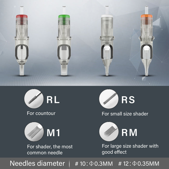 EZ tattoo Revolution cartridge needles Magnum