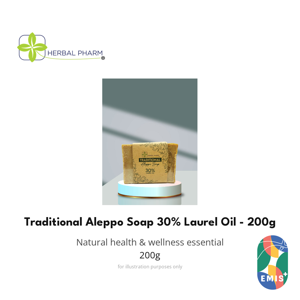 Traditional Aleppo Soap 30% Laurel Oil - 200g