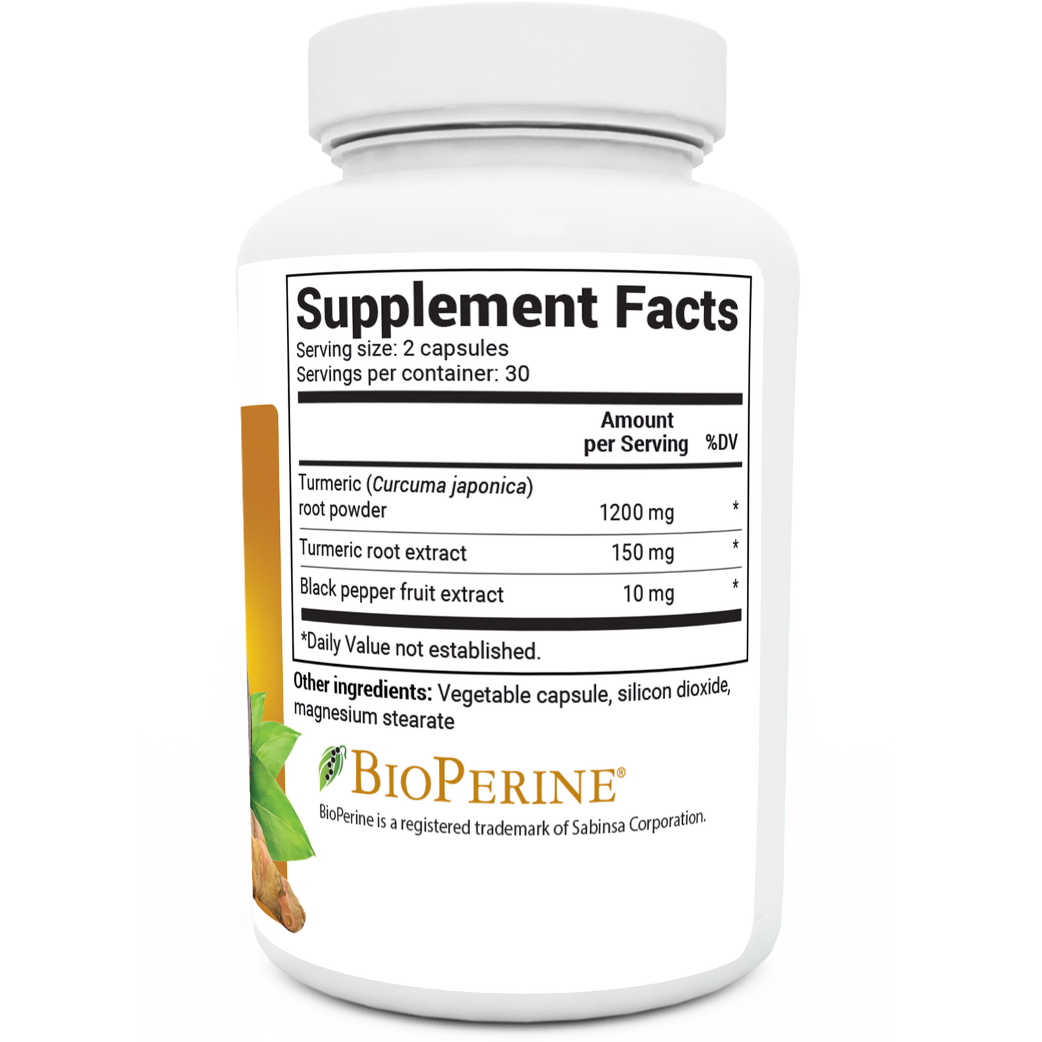 Dr. Berg Turmeric Curcumin with BioPerine - Maximum Absorption 60 Capsules