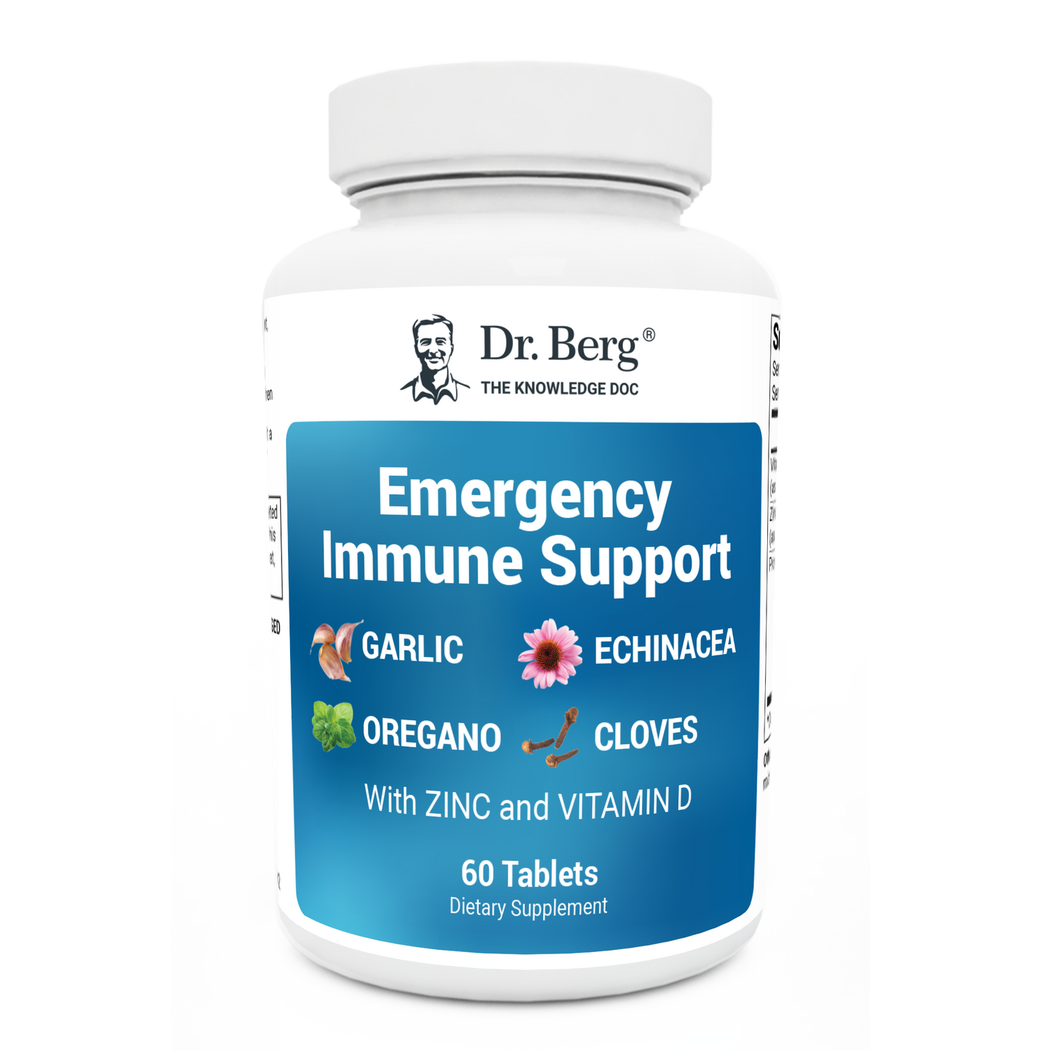 Dr. Berg Emergency Immune Support with Zinc and Vitamin D - 60 Tablets