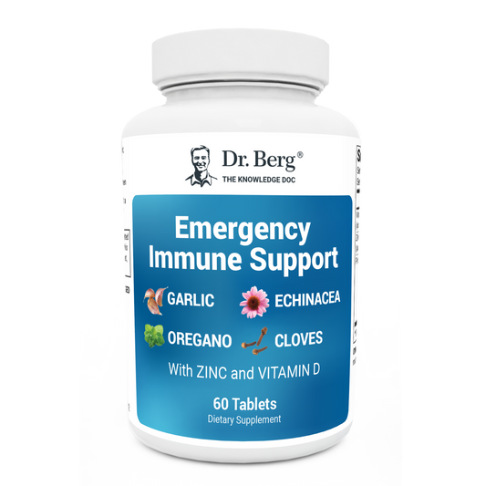 Dr. Berg Emergency Immune Support with Zinc and Vitamin D - 60 Tablets