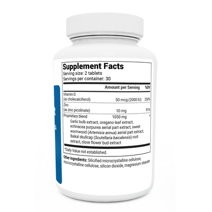 Emergency Immune Support with Zinc and Vitamin D – 60 Tablets