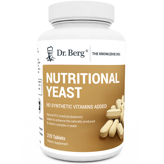 Dr. Berg Nutritional Yeast Tablets - Boost Energy & Keto Adaptation (270 Tablets)