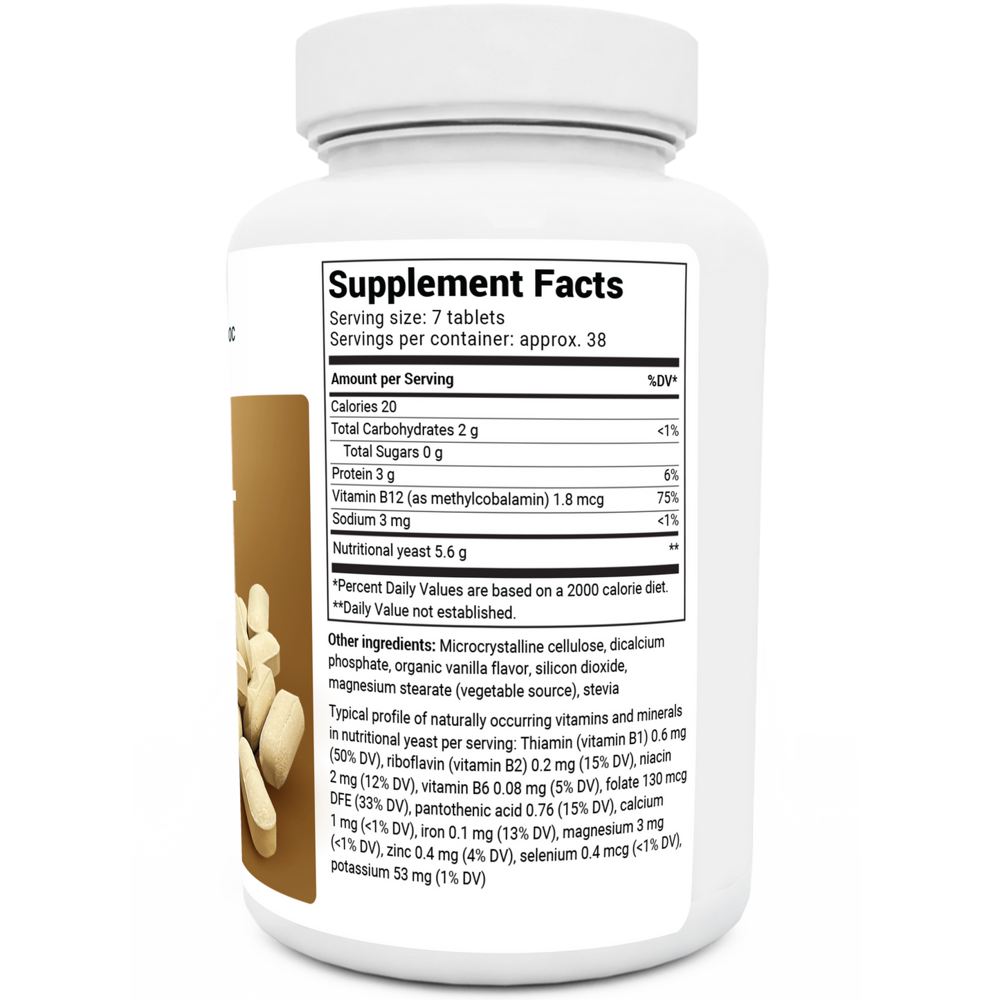 Dr. Berg Nutritional Yeast Tablets - Boost Energy & Keto Adaptation (270 Tablets)