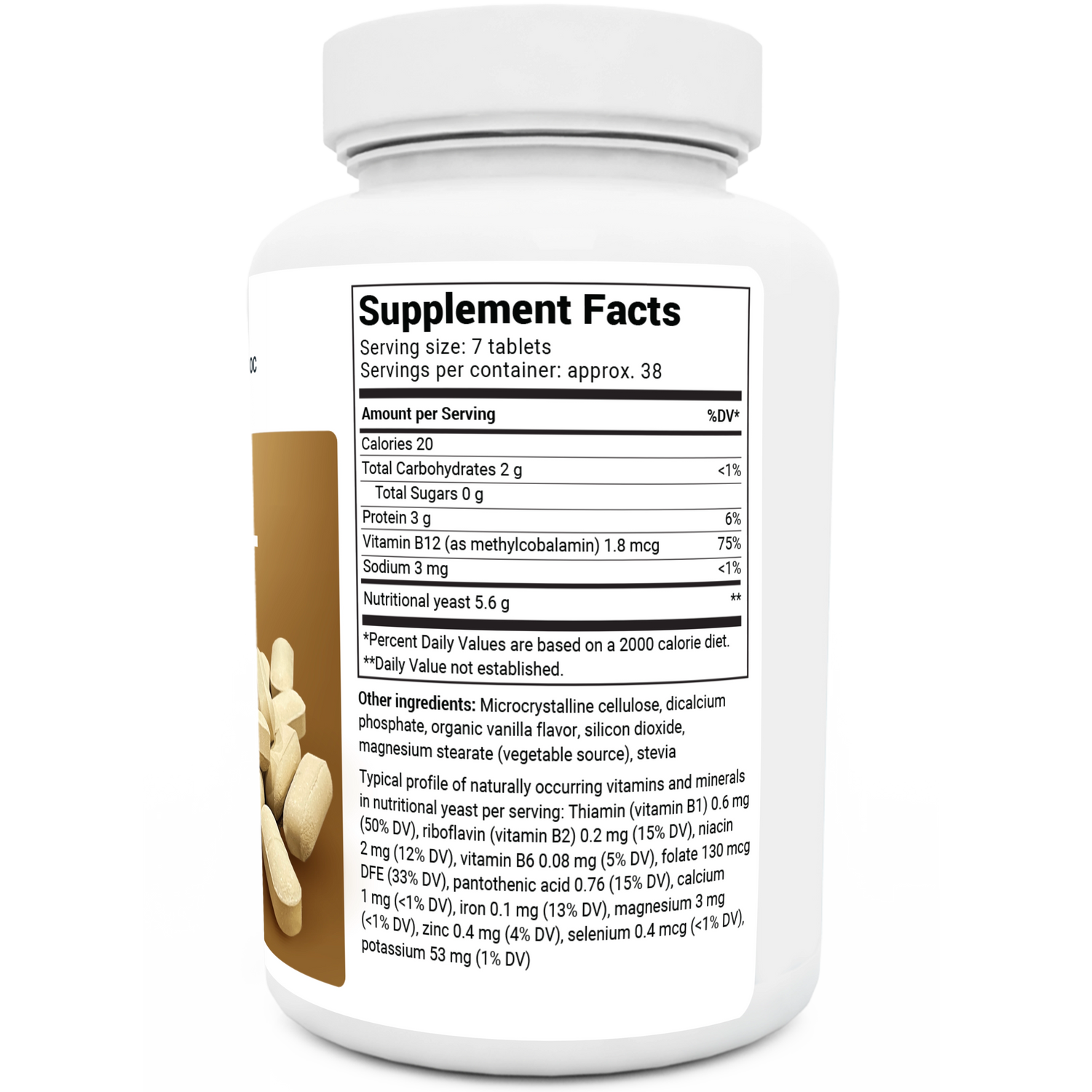 Dr. Berg Nutritional Yeast Tablets - Boost Energy & Keto Adaptation (270 Tablets)