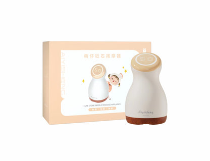 Cute Stone Needle Massager Off White