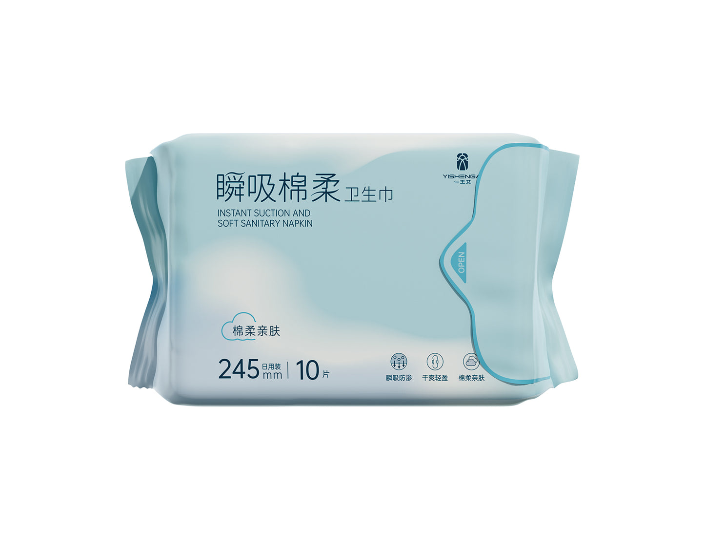 Instant Absorb Cotton Sanitary Pads 日用款（245mm）