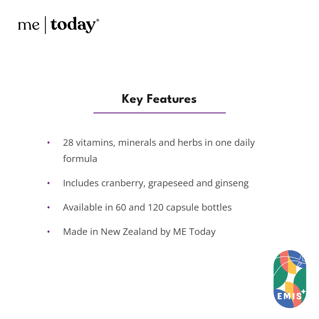 ME Today Women’s Daily Multivitamin with 28 Vitamins, Minerals and Herbs